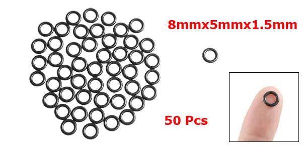 Uxcell 50 шт. 1,5 мм Автомобильный уплотнительный Nbr уплотнительные кольца идентификатор прокладок. | 2 мм | 3,5 мм | 4,5 мм | 4 мм | 5,5 мм | 5 мм | 6,5 мм | 7 мм | 9 мм