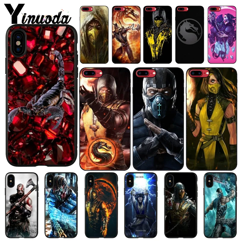 

Yinuoda Scorpion In Mortal Kombat TPU Soft Silicone Phone Case Cover for iPhone 7 6 6S 8 Plus 5 5S SE XR X XS MAX Coque Shell