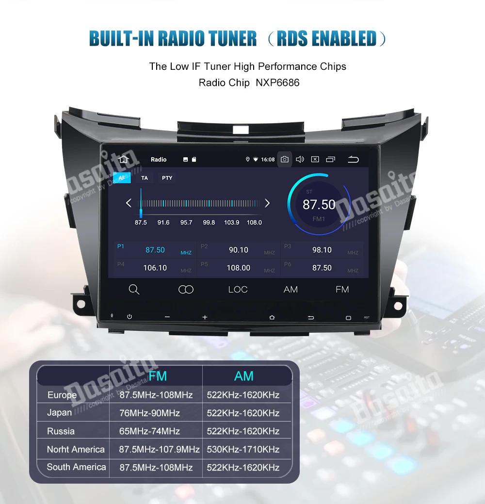 Clearance Dasaita 10.2" IPS Android 9.0 Car Multimedia Player Touch Screen for Nissan Murano Z52 2015 2016 2017 Autoradio Accessorie 9