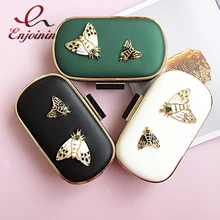 Модные вечерние сумочки из искусственной кожи с украшением в виде насекомых и бабочек в стиле ретро, женская вечерняя сумочка-клатч, женская сумочка на плечо с цепочкой