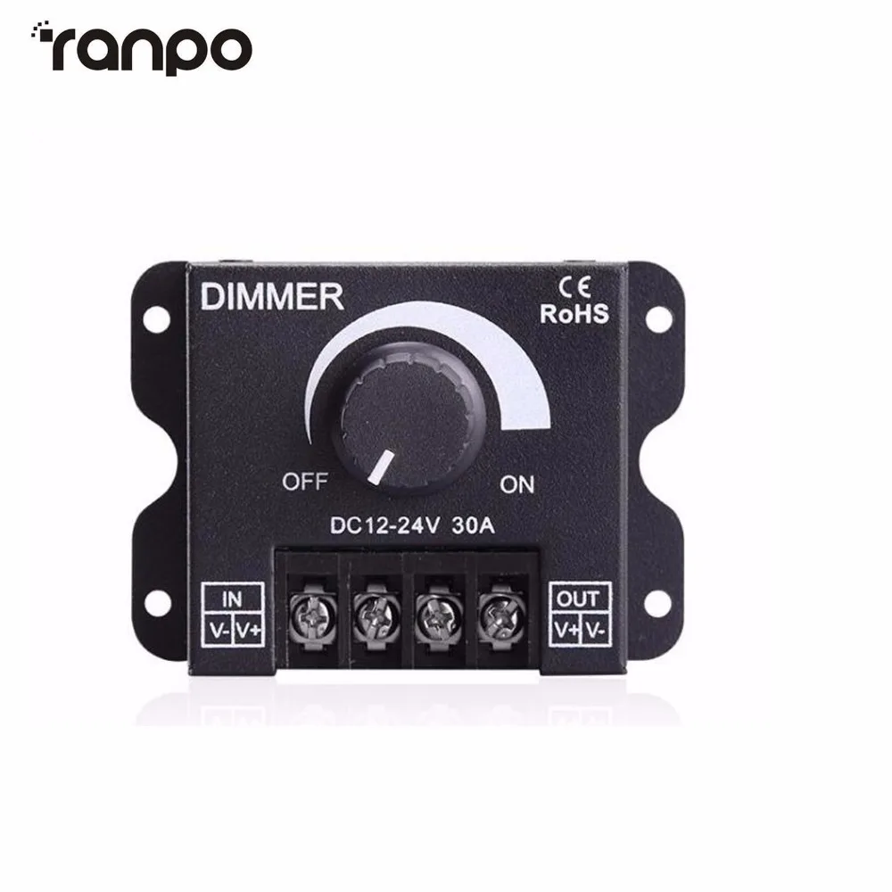 Led Switch Dimmer Dc 12v 24v 30a 360w Adjustable Bright Lamp Strip