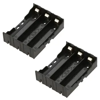 

Li Ion Charger 1pcs DIY Black Storage Box Holder Case For 3 x 18650 3.7V Rechargeable Batteries Battery Charger 18650