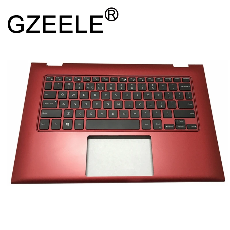 GZEELE для Dell inspiron 13 7000 7347 7348 7352 7353 7359 Упор для рук США TI из меди клавиатура ободок верхний чехол Топ чехол Крышка