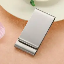 Унисекс из нержавеющей стальной зажим для денег держатели металлический 3 папка двойной кошелек Повседневный зажим переносной для кредитных карт портфель держатели денег