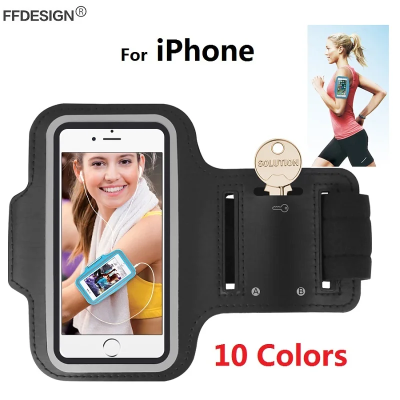 

Arm band Running Sports Bracelet Phone Case for iPhone X XS Max XR 6.1 6.5 8 7 6 6s Plus 4 4s 5s 5c 5 SE Phone Bag Case On Hand