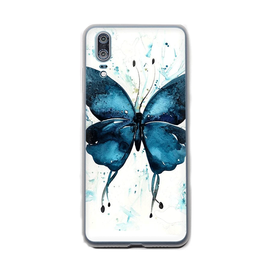 Чехол Gerleek Blue Butterfly для Huawei Honor 6A 6C 7A Pro 7C 7X8X9 10 Lite Note 8C Play Cover Shell|Чехлы-накладки| |