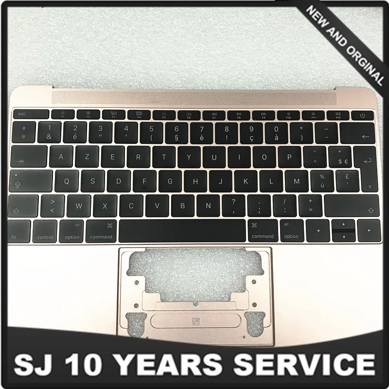 

BINFUL Grade A rose Gold french Keyboard Topcase 613-02547-09 for MacBook 12" A1534 2016 MLHA2LL/A MLHC2LL/A BTO/CTO