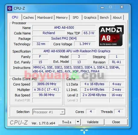 Процессор AMD A8 серии A8 6500 A8 6500k процессор AD6500OKA44HL 3,50 ГГц(4,1 ГГц турбо) разъем FM2