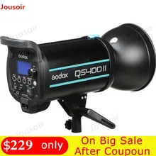 Godox QSII серии QS400II 400Ws стробоскоп вспышка моделирование свет, 5600K Цветовая температура CD50 G