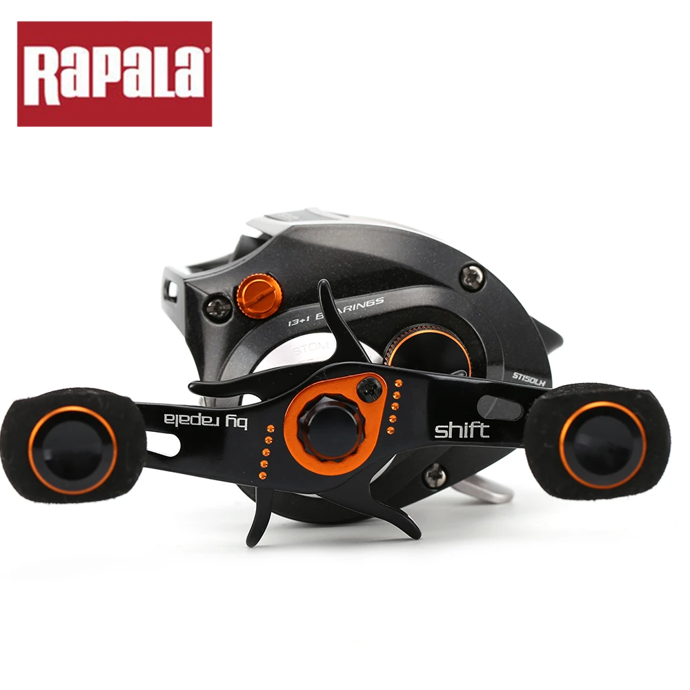 Оригинальная Фирменная катушка Rapala Shift ST150RH ST150LH baitcasing reel 13+ 1BB 6,5: 1 175 г алюминиевая катушка для ловли карпа