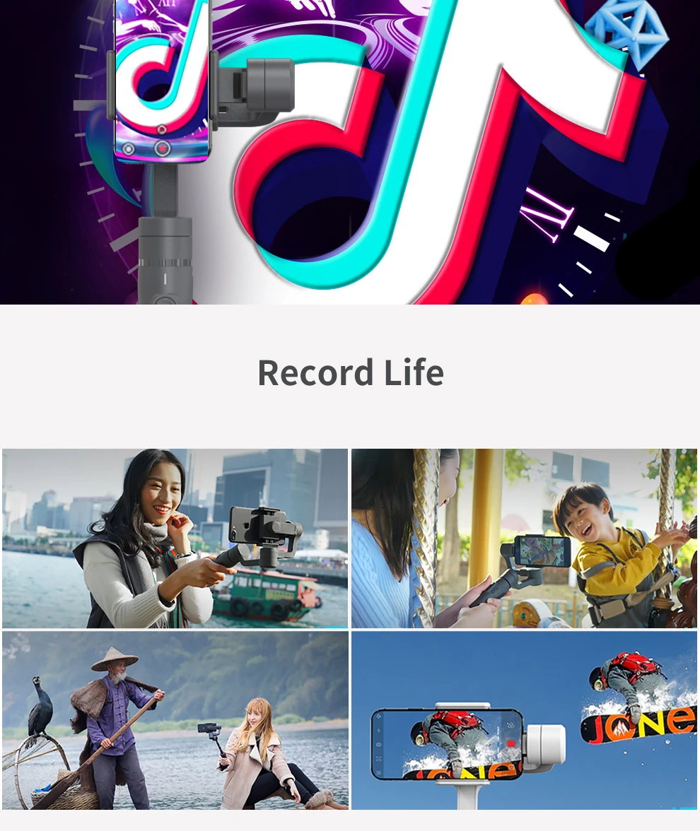 FeiyuTech Vimble 2 ручной смартфон гиростабилизатор Feiyu 3-осевой шарнирный стабилизатор с 183 мм телескопическая стойка для телефона для iPhone X 8 XIAOMI samsung