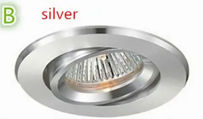 

85-265V Round aluminum lamps, can be used with GU10,MR16,GU5.3, 3W 4W 5W 9W LED spotlight bulbs, ceiling fixtures, without light