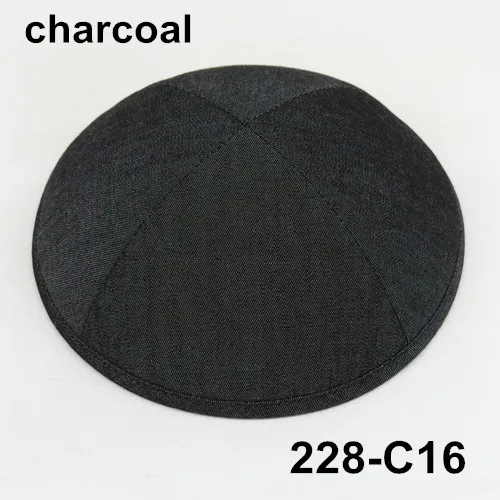 Джинсовая кепка 19 см kippot kippa yarmulke KIpa Skullies Beanies, Еврейская кипа с черепом - Цвет: 228C16