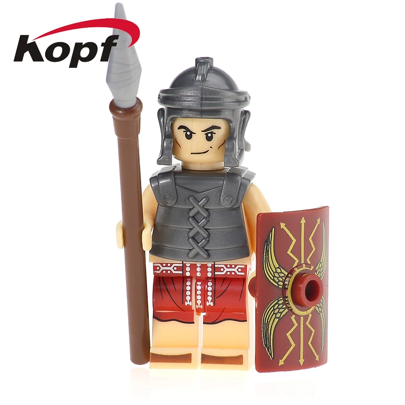 

XH 648 Super Hero Building Blocks Medieval Knights Roman Soldiers Heavy Infantry Bricks Figures Model Toys Children Gifts X0164