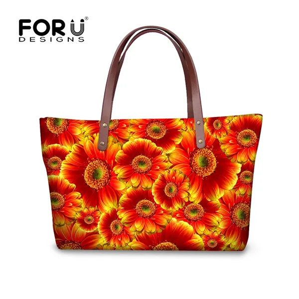 Известный бренд красочные цветочные сумки для женщин свежие женские повседневные сумки на плечо большой емкости дорожная сумка женская Bolsos - Цвет: HA0086AL