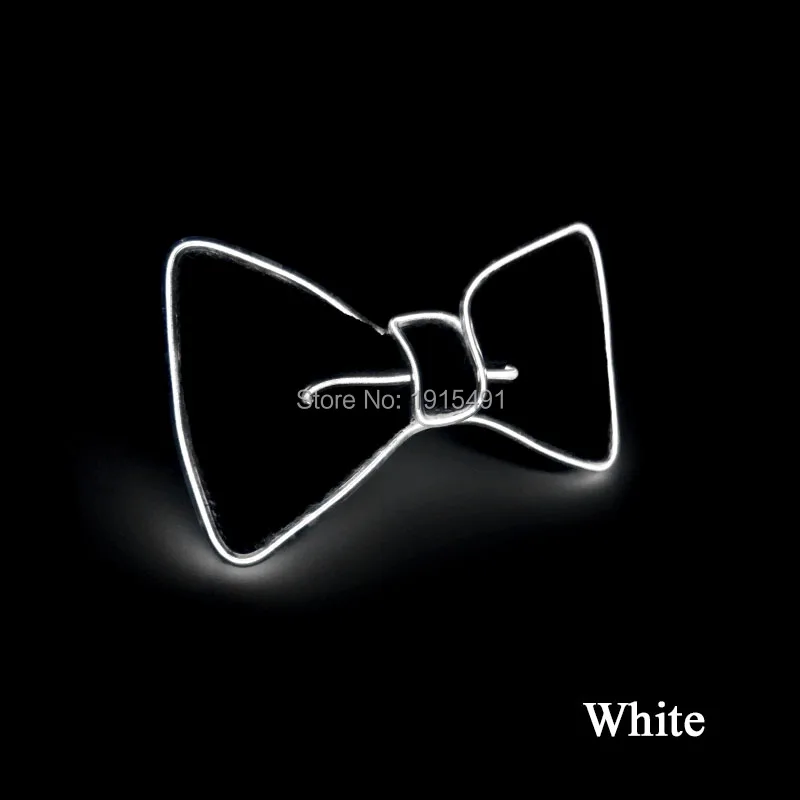 Творческий Вечеринка декор белый EL холодный свет Средства ухода за кожей Шеи Галстук Праздничное освещение неоновый свет галстук для