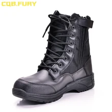 CQB. FURY/летние мужские военные тактические ботинки армейские дышащие ботинки на молнии, однотонные Ботильоны размер 38-46, ZD-Hunter