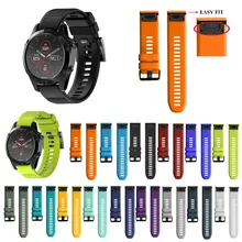 Pulseira de relógio de silicone, 26 22mm, fácil de substituir, para garmin, fenix, 5x, 5, 5x, plus, 3 pulseira forerunner 945 3hr s60