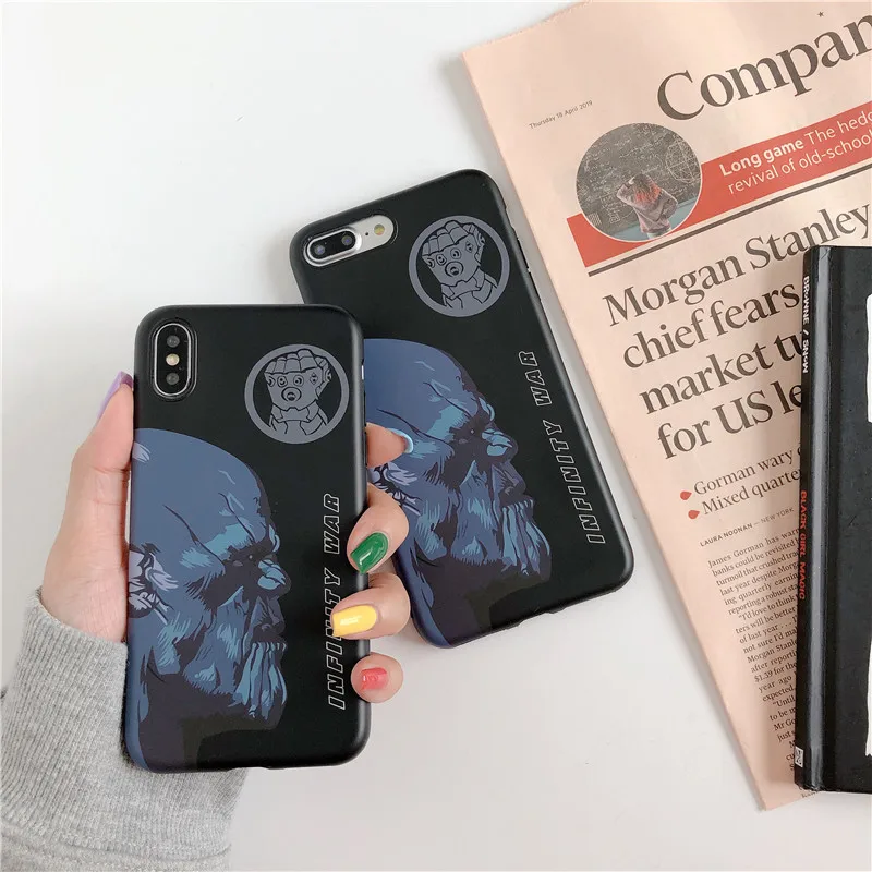 

Funny Cartoon Painting Phone Case For iphone X XR XS Max Case For iphone 6 6s 7 8 plus Cover Fashion Soft Cases Man Capa Coque
