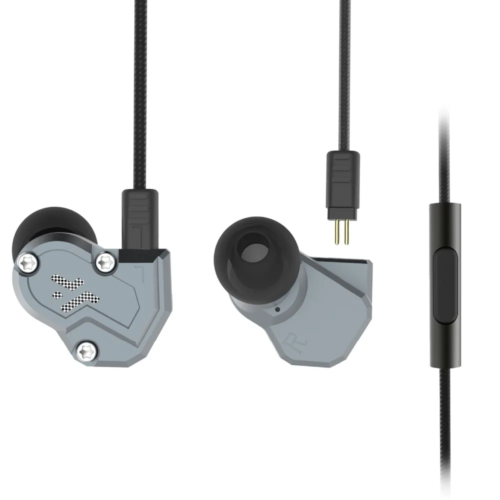 

Revonext QT3 2DD+2BA Hybrid In Ear earphone HIFI headphones Running Sport Earphone Earplug headset DJ Wired Earbuds