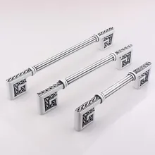 Kitchen cabinet handles pulls white cupboard pulls silver white black dresser drawer wardrobe furniture handles knobs pulls128MM