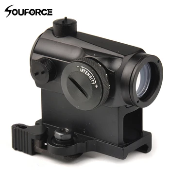 

Tactical Mini 1X24 Rifescope Sight Illuminated Sniper Red Green Dot Sight With Quick Release Red Dot Scope Mount For Hunting