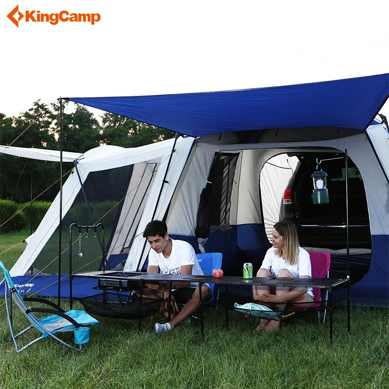 

Kingcamp 5-6 Person Large Space Tents Waterproof Multipurpose Outdoor Camping Square SUV Tent 3-Season Fire-resistant Tent
