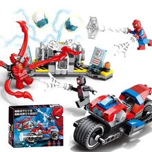 Marvel Avengers Super Heroes Figures Spiderman Series Sermoido Technic Building Blocks Bricks Educational Gift Toys For Children Marvel Avengers Super Heroes Figures Spiderman Series Sermoido Technic Building Blocks Bricks Educational Gift Toys For Children