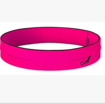Perfect Whole sale 100pcs/lot Unisex Elasticated Running Yoga Waist Belt Bag Zip Pouch for Keys Cell Money 9 colors 4 sizes S M L XL 5