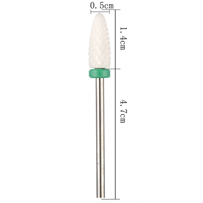 Резак для маникюра, керамические сверла для ногтей, аксессуары для маникюрного станка, вращающиеся электрические пилки для ногтей, инструменты для маникюра и дизайна ногтей 2,35