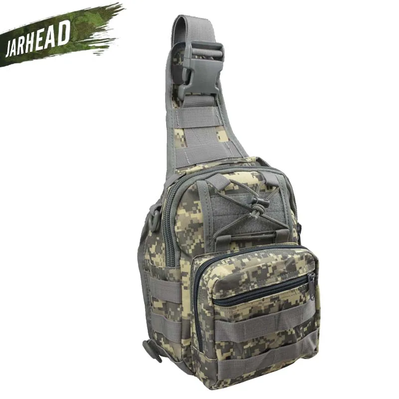 Уличная спортивная 600D нейлоновая нагрудная сумка, тактическая сумка на ремне через плечо, военная сумка, Мужская армейская нагрудная сумка, походная сумка - Цвет: ACU