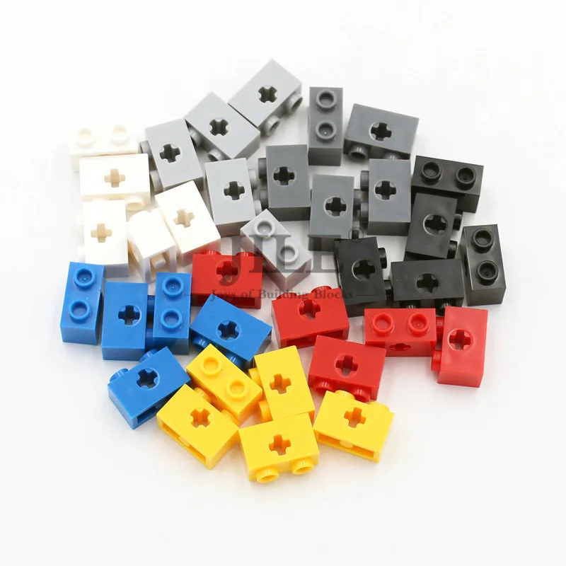 

Building Blocks Technic Brick 1x2 with Axle Hole 32064 Moc DIY Creative Enlighten Compatible Accessories Particles Mechanical