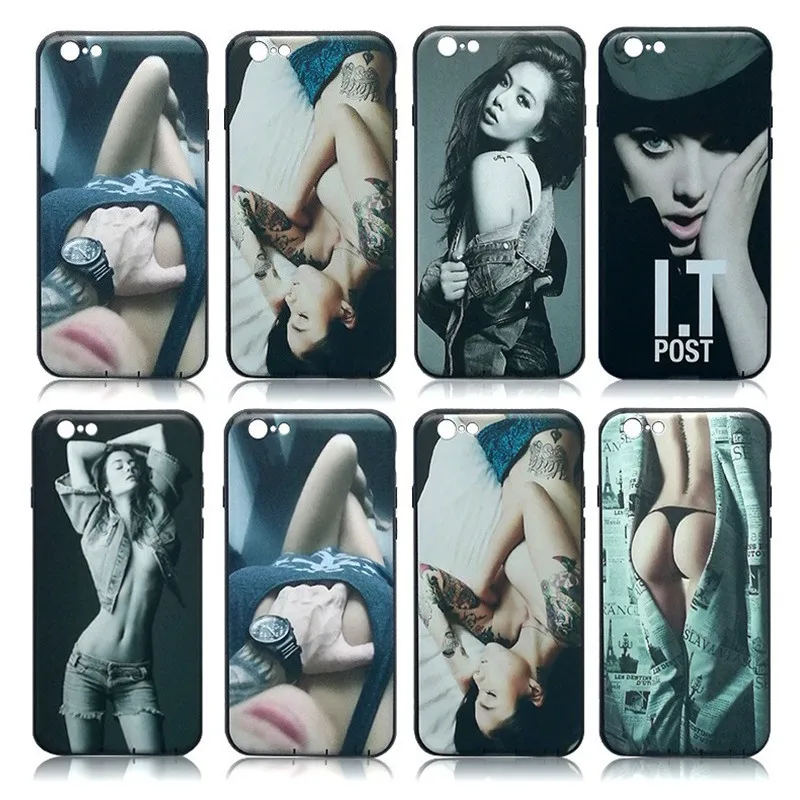 Beautiful Fashion Girl Painted Soft Case For Apple Iphone 7 6 6s Plus Cover Silicone Rubber 7plus Cases |