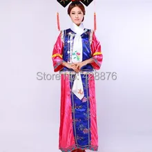 ZZB098 большой бюст размер 112 см китайская Династия Цин наряд танцевальные костюмы «наложница императора» костюм китайская Королева Костюм