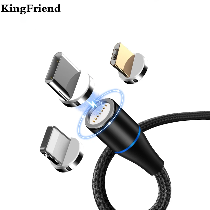 KingFriend Магнитный Micro USB кабель быстрое зарядное устройство для iPhone Samsung Type C