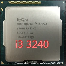 Lntel I3-3240 i3 3240 cpu 3,4 GHz 3M LGA1155 55W настольный двухъядерный процессор SR0RH(рабочий