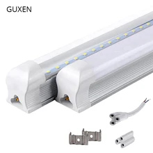 GUXEN T8 Integrated светодиодный трубки 85-265 В 18 Вт 22 Вт 1200 мм 4ft SMD 2835 Светодиодный трубы 2 года гарантии