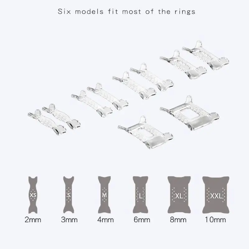 

10Pcs Invisible Ring Size Adjuster Ring Size Reducer Spacer Ring Guard for Loose Spacer Ring Guard