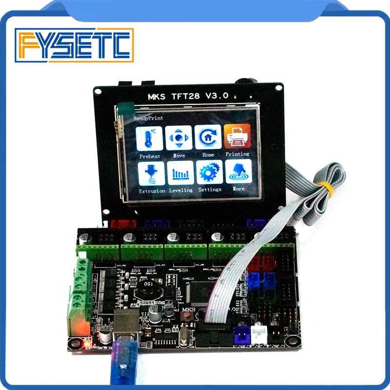 

Gen-L V1.0 Integrated Mainboard Gen L v1.0 Compatible Ramps1.4/Mega2560 R3 + TFT28 Display Color TFT 3d Touch Screen