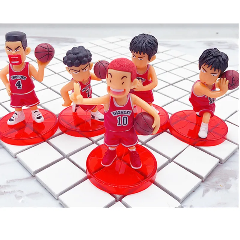 5 шт./компл. аниме Slam dunk Sakuragi Hanamichi Akira Sendoh играть в баскетбол ПВХ фигурку игрушки D288