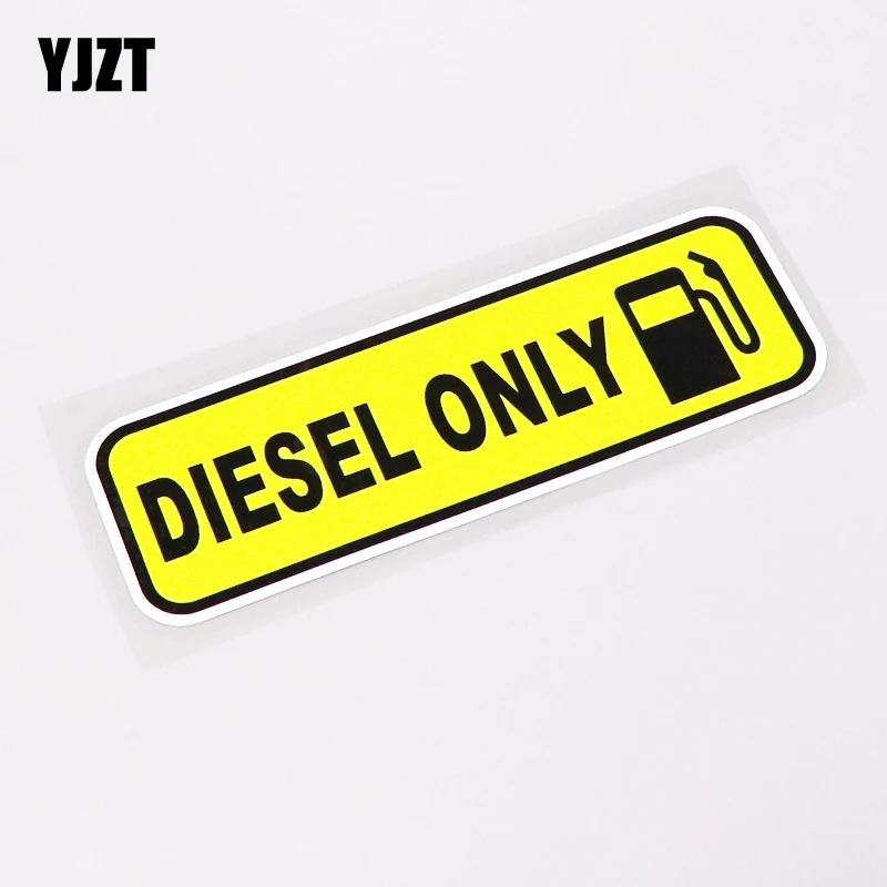 

YJZT 13.7CM*4.3CM Fashion Diesel Only Graphical Car Sticker Decal PVC Decoration Accessories 13-0241