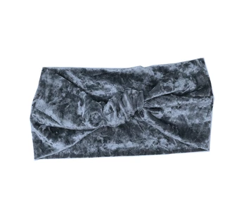 

J173179 2017 Newest fashion good stretch velvet knot headband,simple solid girls hairband , fall&winter headband for women