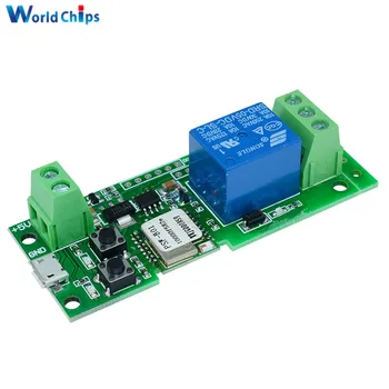 

WiFi Wireless Smart Switch Relay Module For Smart Home FOR Apple FOR Android App Control Self-lock 433Mhz DC 5V