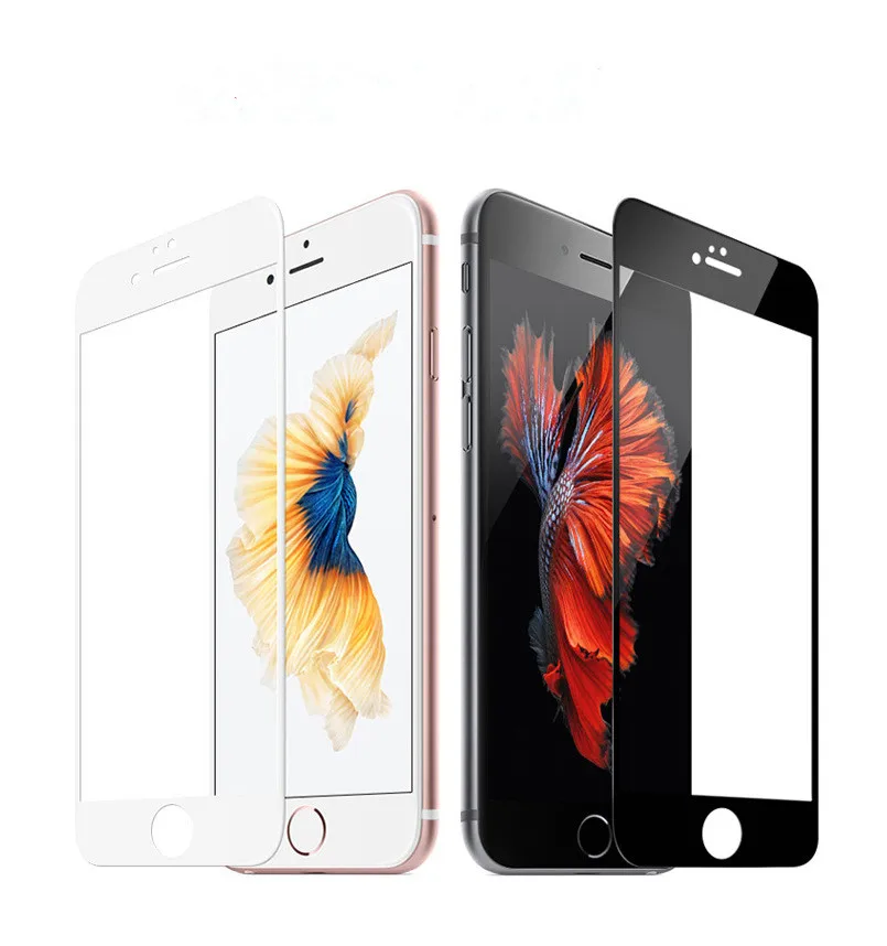 

10PCS FEBIDEA Tempered Glass For iphone 6 plus 6S Plus Screen Protector with 3D Full Coverage Carbon Fiber Unbreakable Edge Film