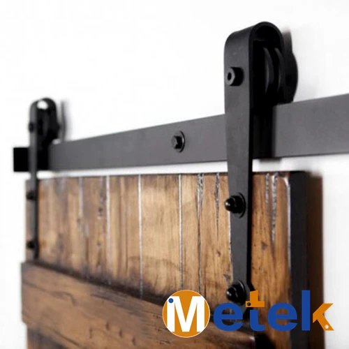 Buy 6.6 FT Cast iron industrial sliding door tracks