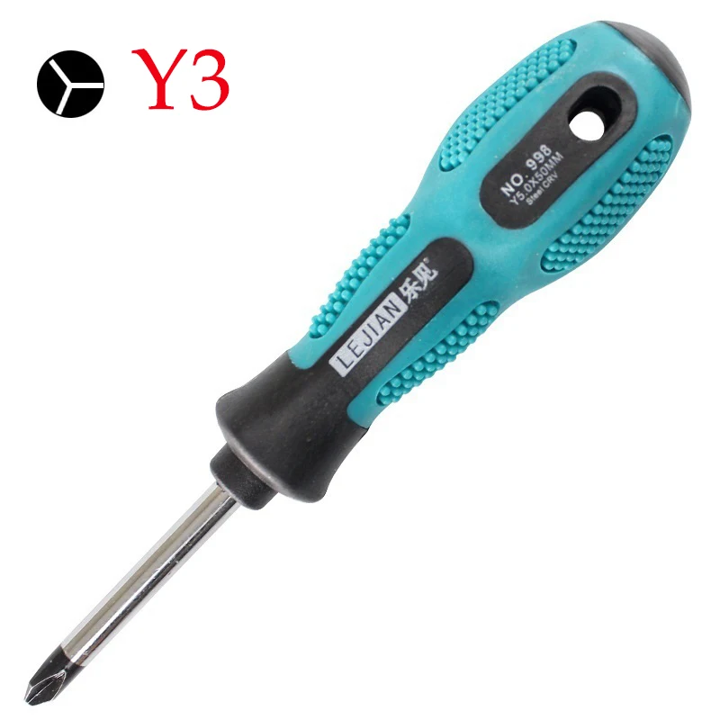 Отвертка типа Y высокого качества CR V Материал Y3 Y4 Y5 Y6 Магнитный Противоскользящий отвертка инструменты для ремонта и обслуживания Y отвертка - Цвет: Y3
