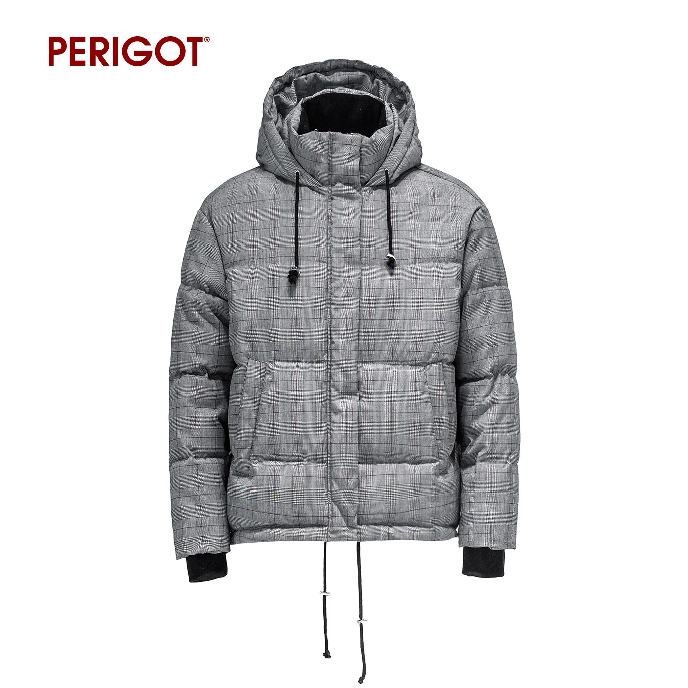 Perigot pgw0479 Зима Новое поступление Для женщин плед Повседневное короткая куртка