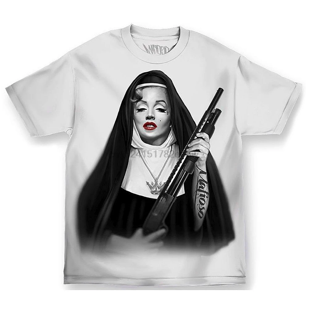 

Mafioso Men Sister Monroe T Shirt White Marilyn Monroe Crewneck Clothing Appar