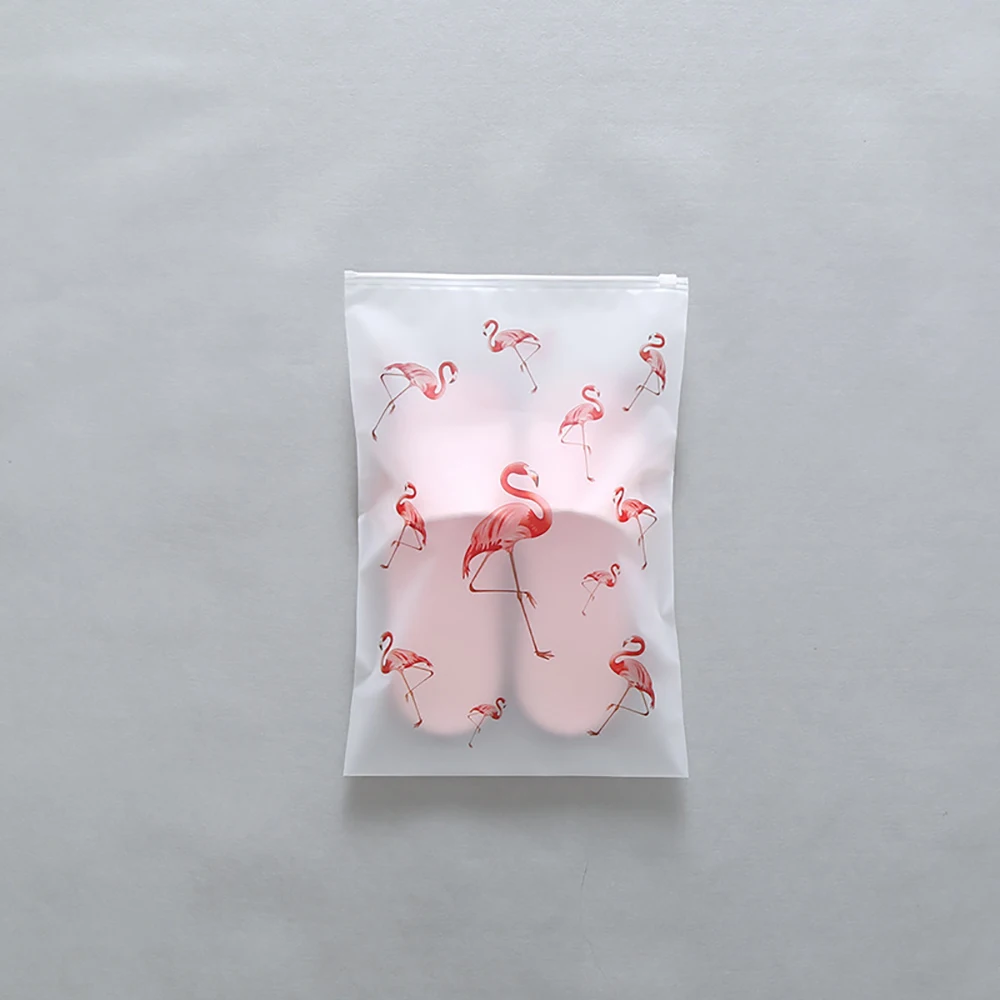 1 шт., водонепроницаемая сумка для сортировки нижнего белья, женская сумка на молнии, органайзер для макияжа, сумка для хранения, походная сумка для обуви, органайзер для багажа - Цвет: Flamingo 24x35cm