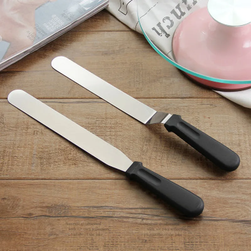 

Stainless Steel Butter Cake Cream Knife Spatula for Cake Smoother Icing Frosting Spreader Fondant Pastry Cake Bakeware Kitchen